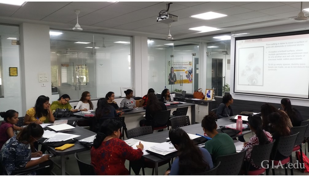 Students of MKSSS undergoing GIA's SWIFT Jewellery Design training programme