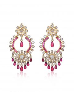 Diamond Polki Earrings by Rajesh Tulsiani Fine Jewellery  