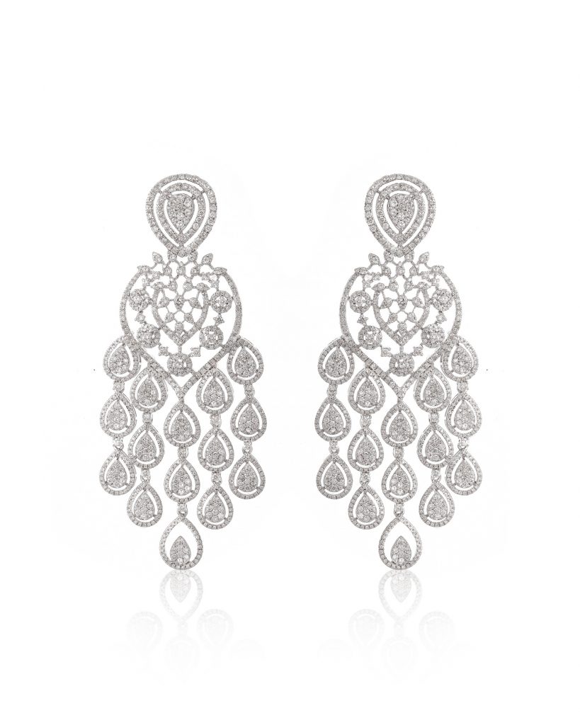 Long Diamond Earrings