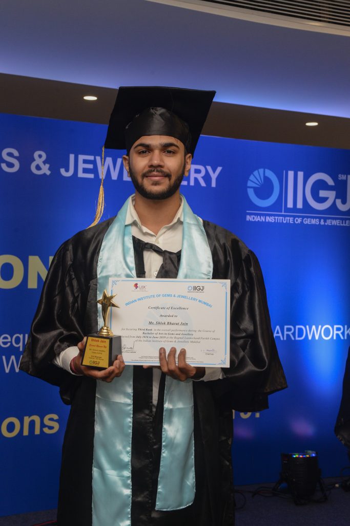 Mr. Shlok Jain - Second Runner up for the academic excellence.