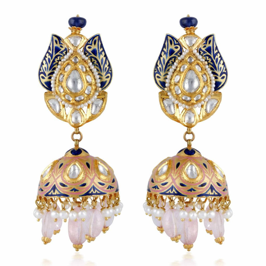jhumka_in_meenakari