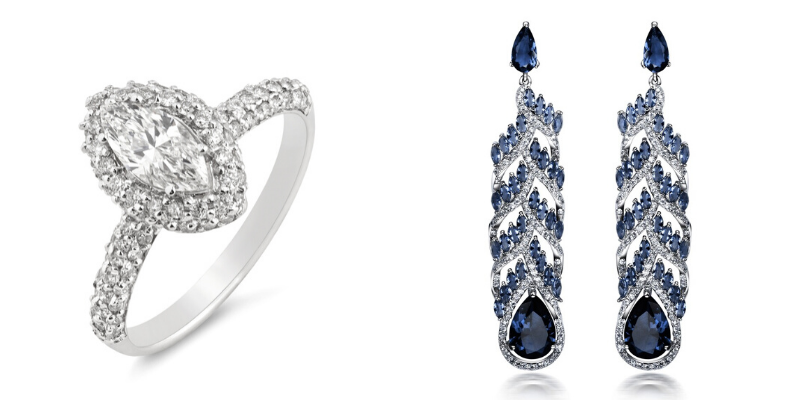 Dhanvi's ring and earrings collection