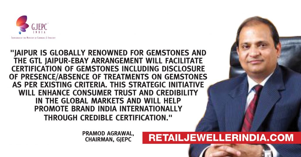 Quote-Pramod Agrawal, Chairman, GJEPC