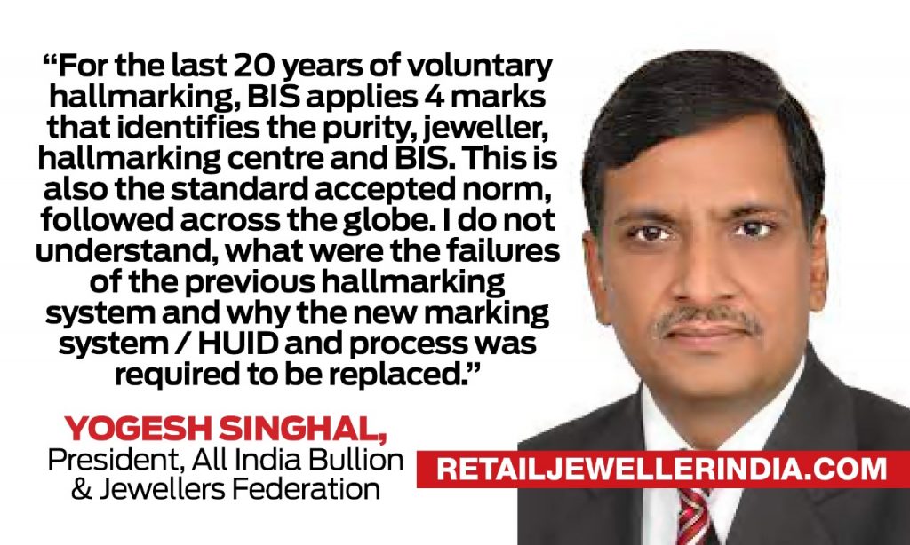 Yogesh SInghal, All India Bullion and Jewellers Federation