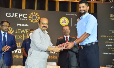 Gem and Jewellery sector along with Karnataka chief minister felicitates Tokyo Olympic 2020 winners at jewellers for hope