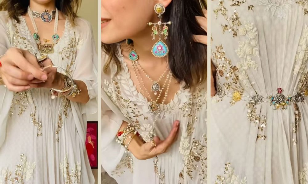 Designer Amrita Thakur’s styling demo for Sheetal Zaveri by Vithal Das is a gem of details