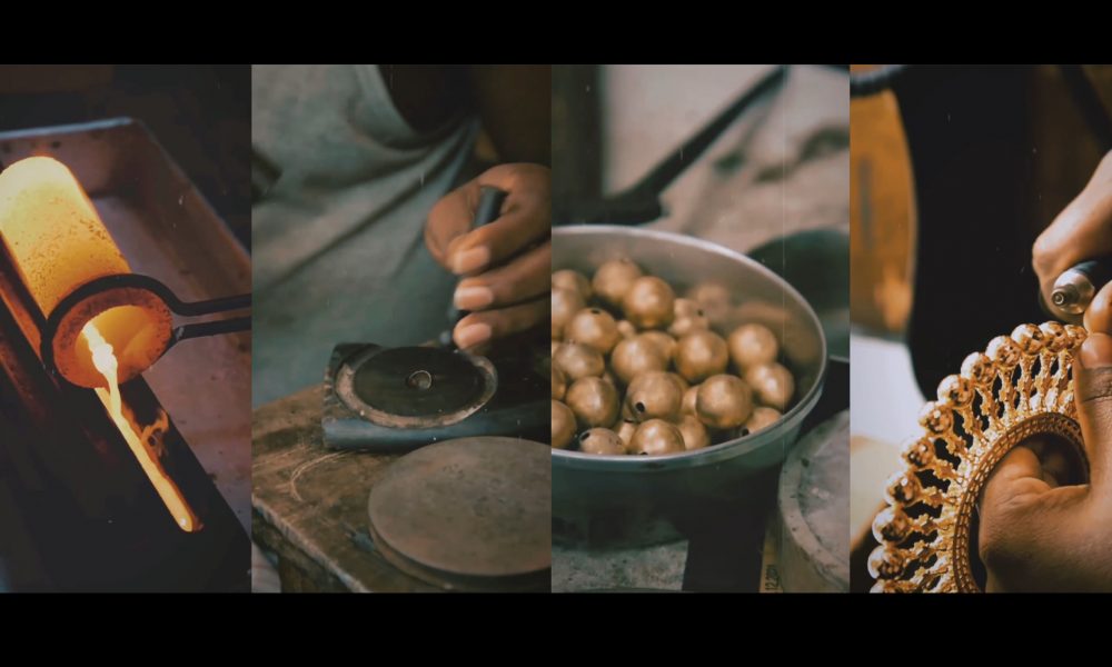 Konika jewellery indulges in audio-visual ASMR with bangle-making video
