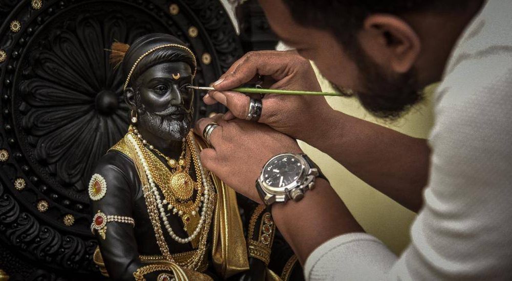 Chhatrapati Shivaji Maharaj's sculpture exhibition by Gargi by PNG Sons