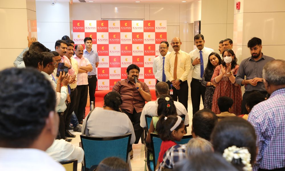 Popular South India actor Illaya Thilagam Prabhu Ganesan meets Kalyan Jewellers’ patrons in Mumbai