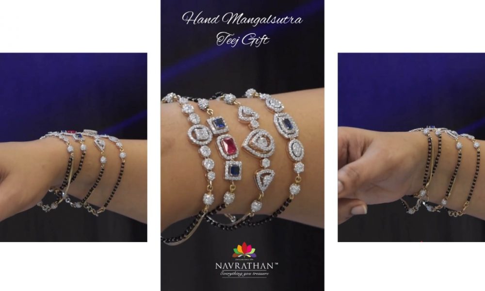Navrathan Jewellers creates perfect Teej gifting scope with studded hand mangalsutras