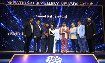 T S Kalyanaraman presented the ‘Anmol Ratna’ Award at National Jewellery Awards 2022