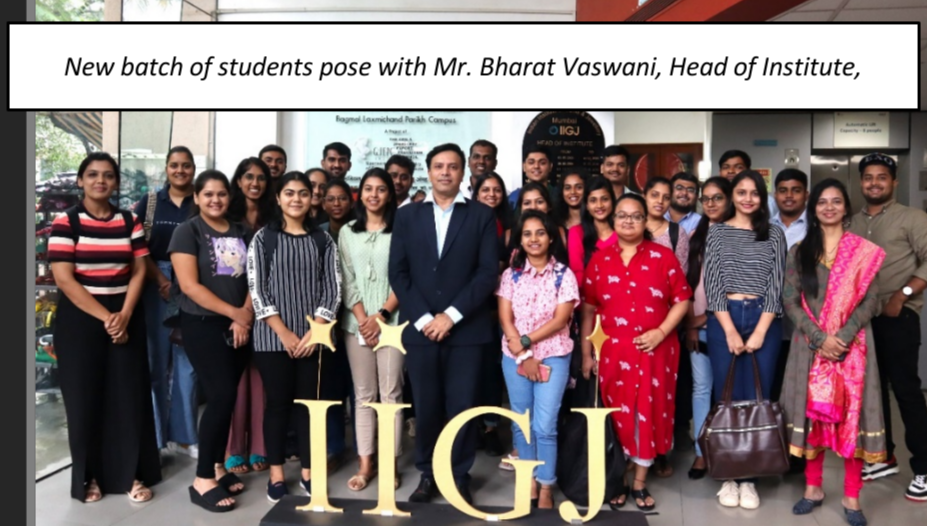 IIGJ Mumbai welcomes its 9th batch of students of post graduate diploma in jewellery management programme