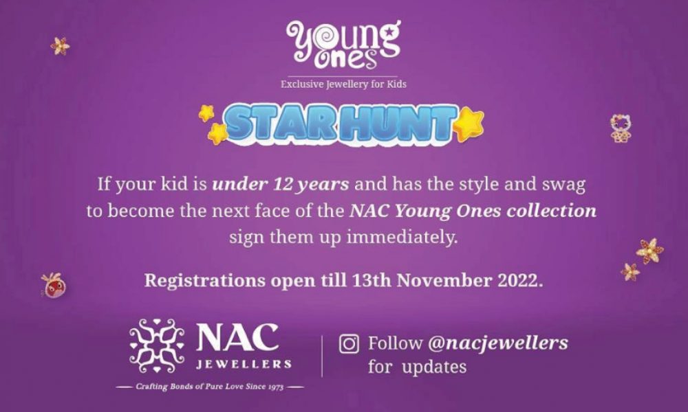 NAC Jewellers is on a Star Hunt for their Young Ones collection