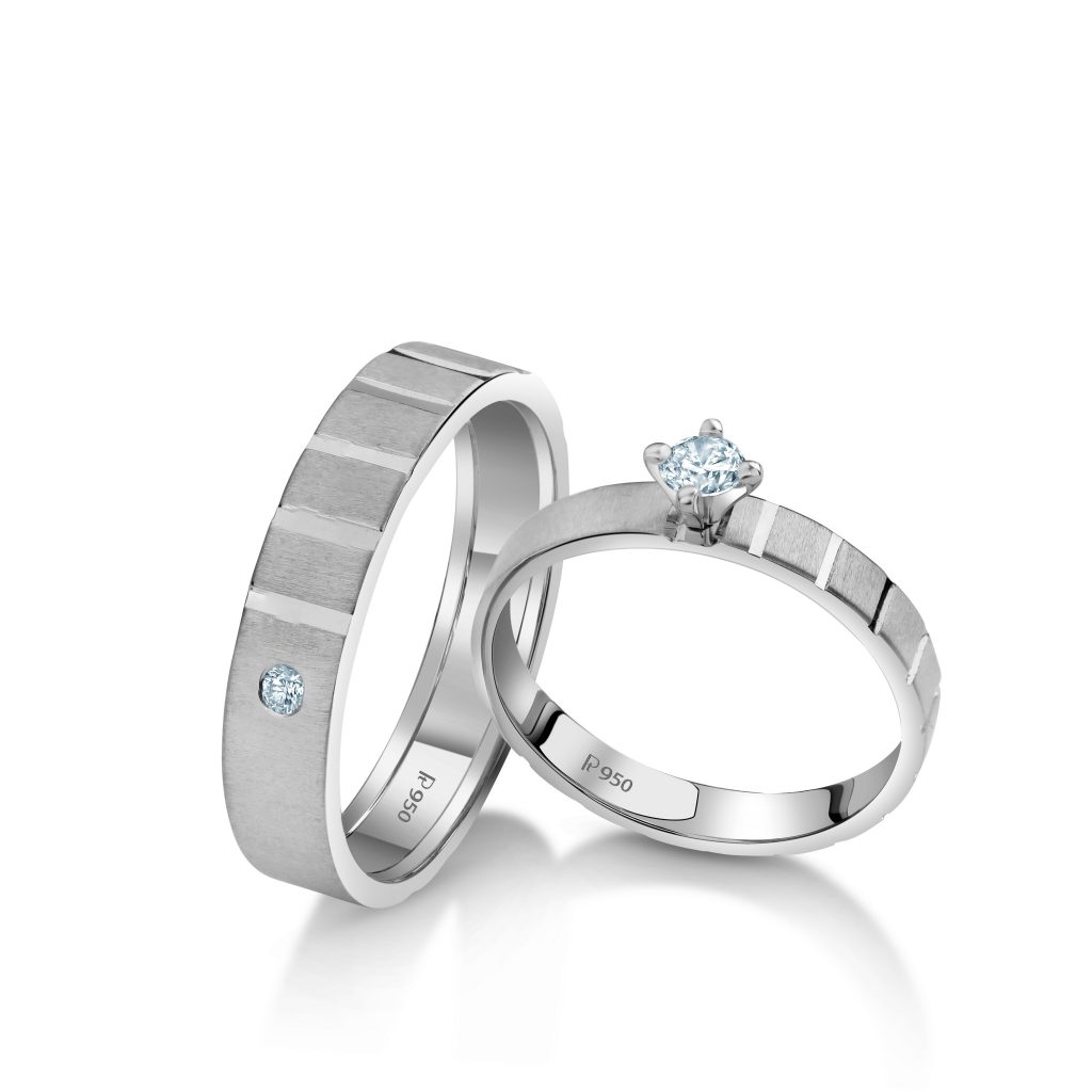 Platinum day of sale love rings price