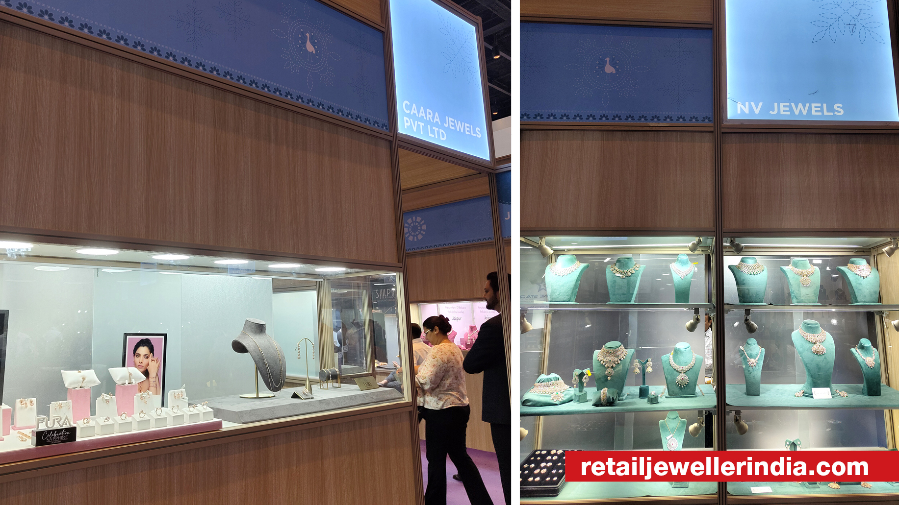 FURA Pink Sapphires from Caara and lightweight jewellery from NV Jewels stand out at IIJS Premiere 2024