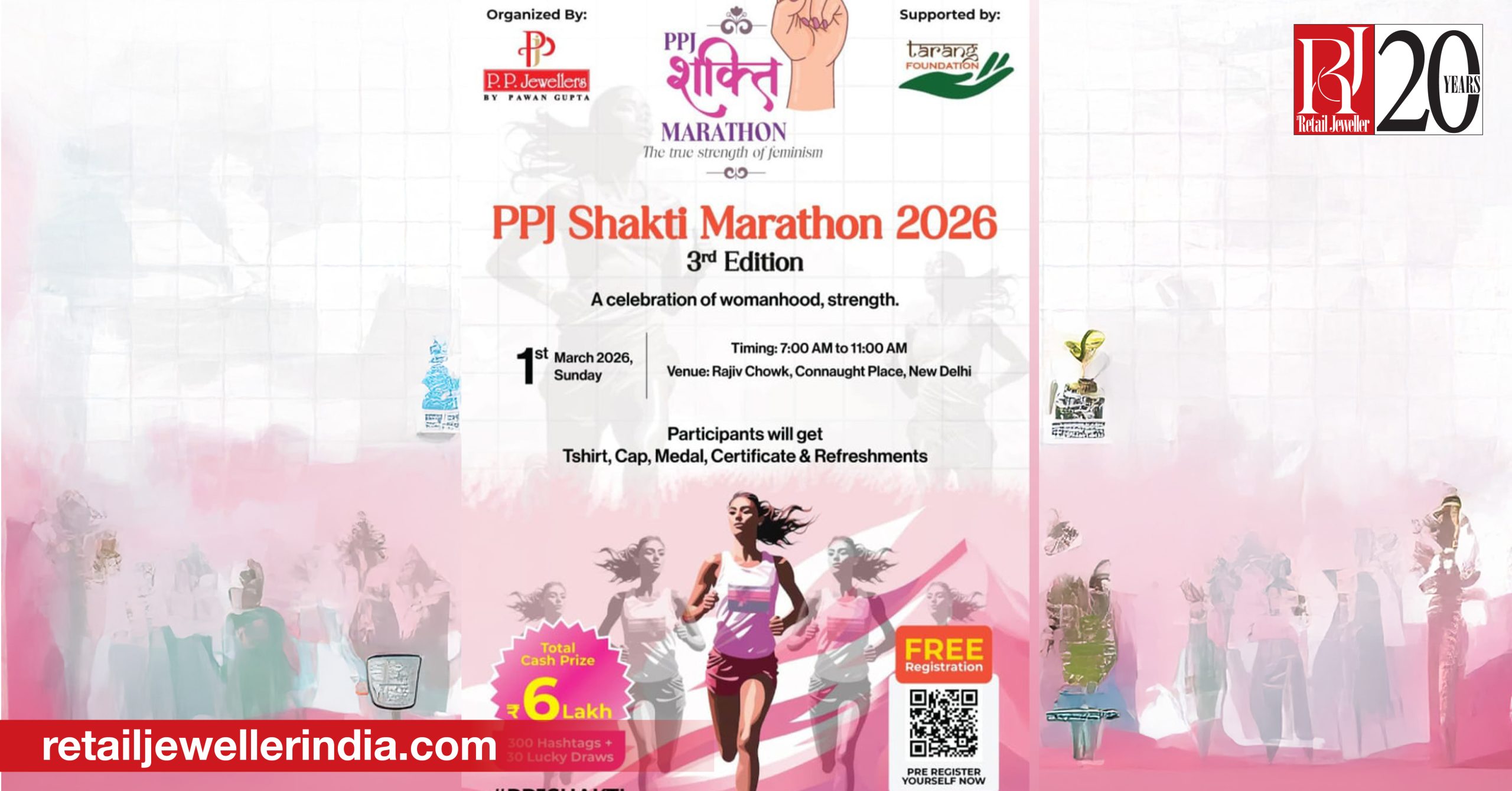 PP Jewellers by Pawan Gupta partnered with the third edition of the Shakti Marathon