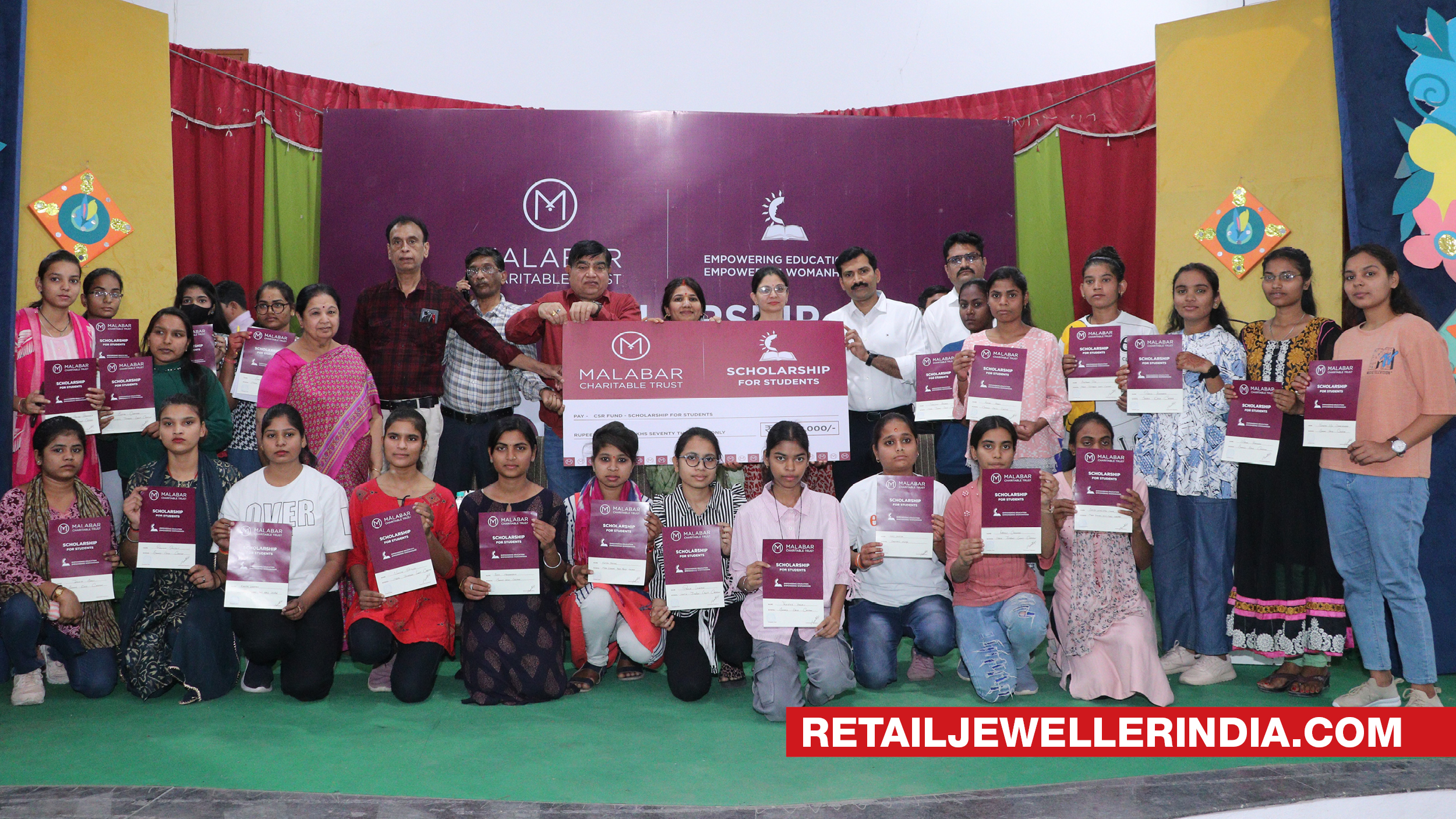 Malabar Gold & Diamonds organizes scholarship distribution ceremony for girls’ college students in Indore