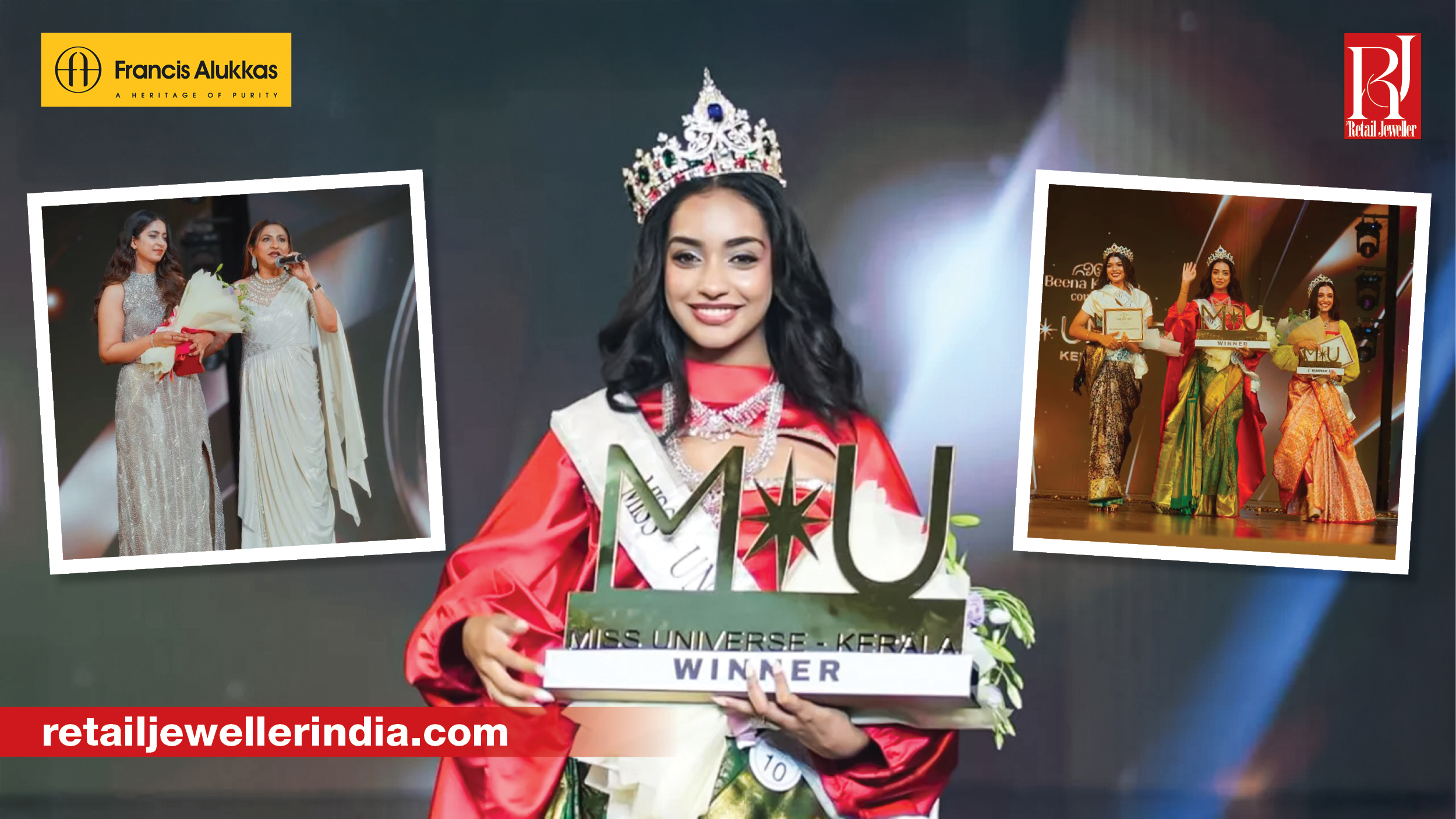 Francis Alukkas recently associated with the Miss Universe Kerala pageant,in a calibrated move to embed the brand within a high-attention cultural moment