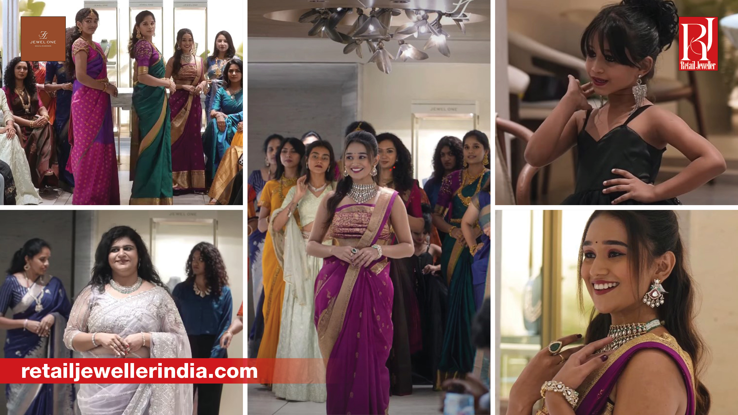 Models showcase Jewel One bridal jewellery during an in-store runway event at its Coimbatore flagship showroom.