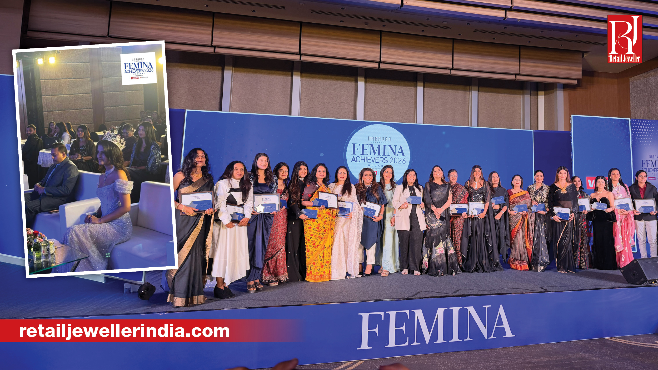 Narayan Jewellers recently took its jewellery beyond the traditional retail setting through its association with Femina Achievers Gujarat
