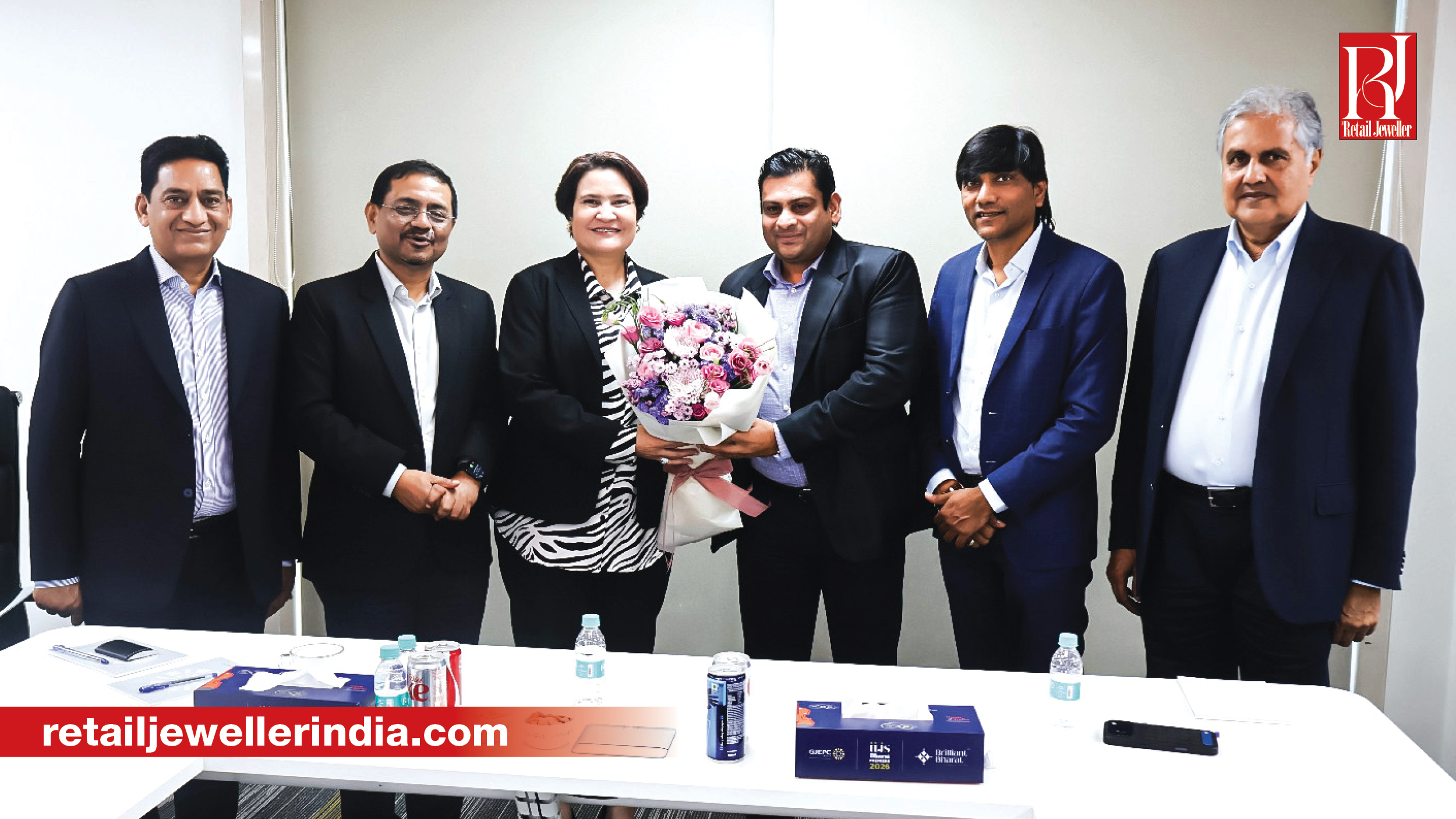 Namibian delegation visits GJEPC, Bharat Diamond Bourse and IDTC to explore direct rough diamond trade with Indian buyers.