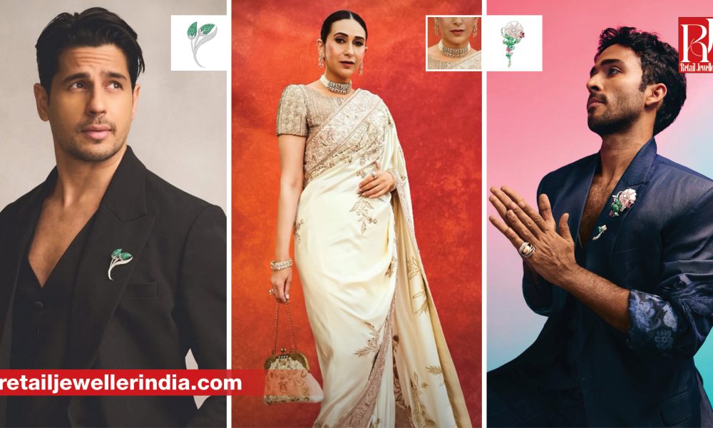 Celebrity jewellery style featuring Sidharth Malhotra, Karisma Kapoor, Zahan Kapoor and other Indian fine jewellery brands.