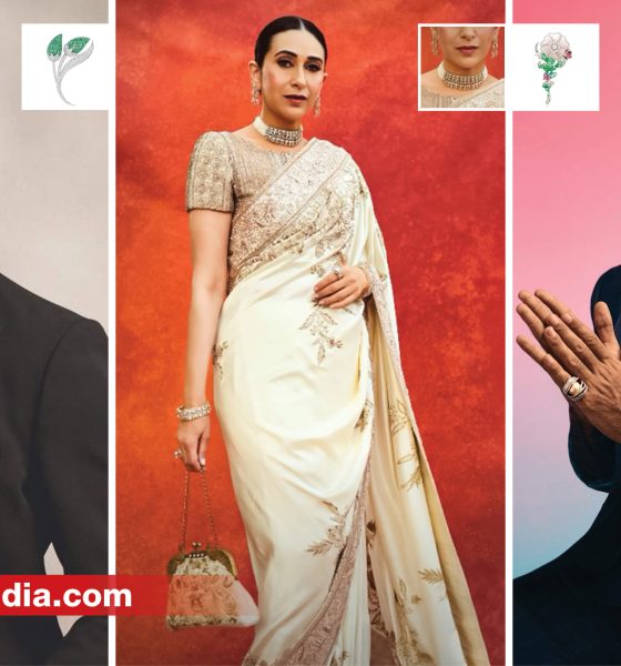 Celebrity jewellery style featuring Sidharth Malhotra, Karisma Kapoor, Zahan Kapoor and other Indian fine jewellery brands.