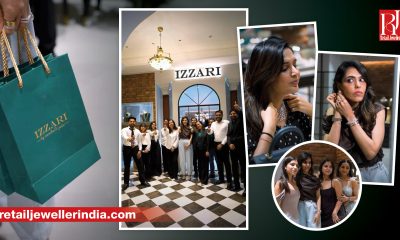 Bharti Bangur Fine Jewels customers model jewellery from the Elysian collection at the Champagne Noir event in Kolkata.