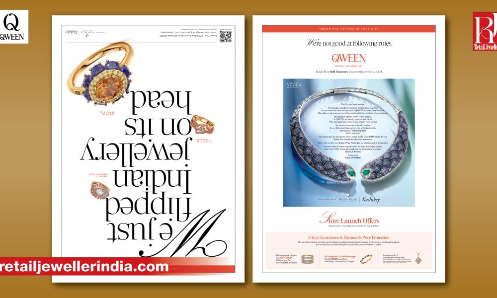 Qween launches in Noida with an upside-down print campaign challenging traditional jewellery advertising and retail conventions.
