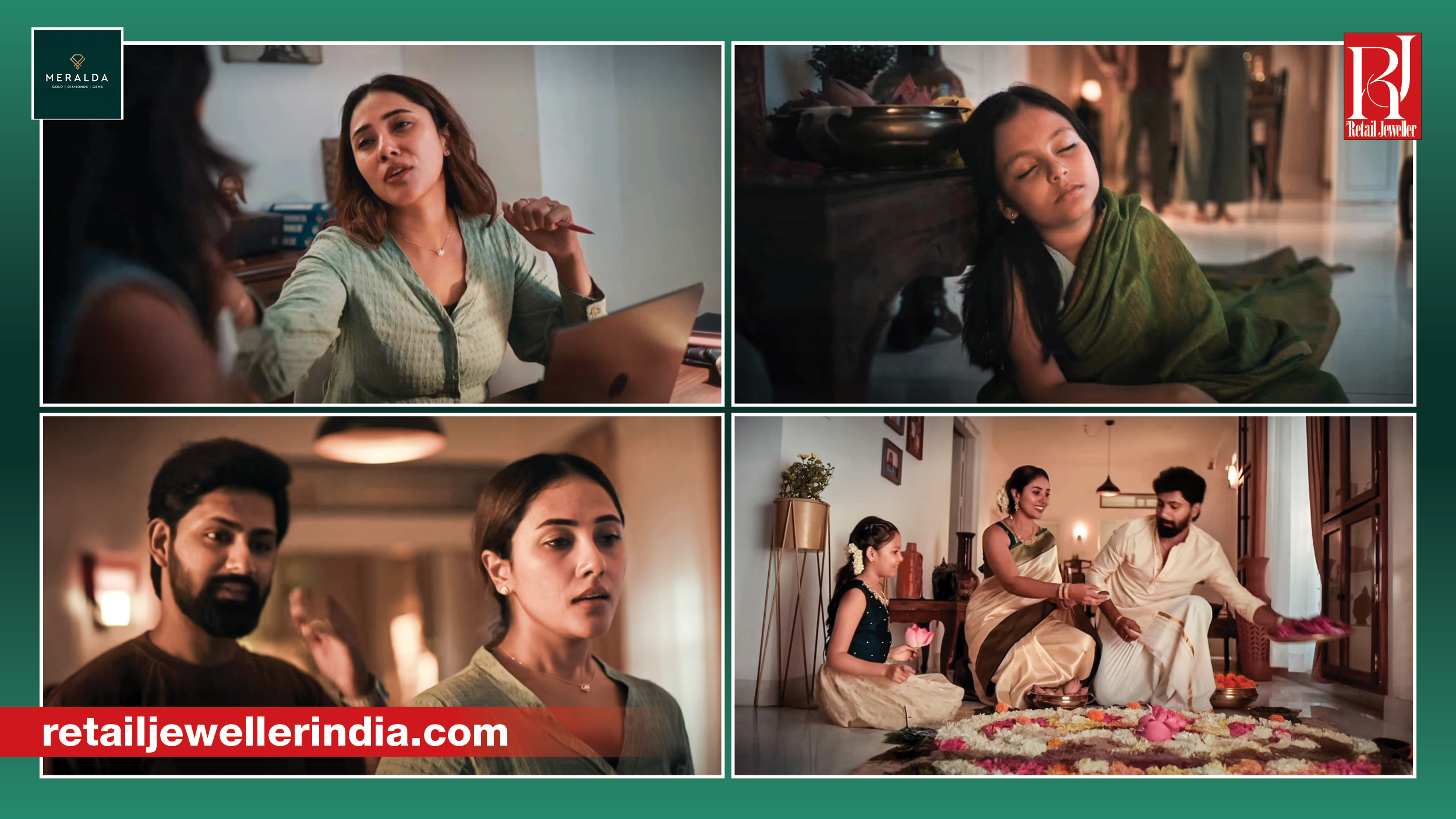 Meralda Jewels’ Onam campaign highlights family togetherness and meaningful moments through its festive jewellery communication.