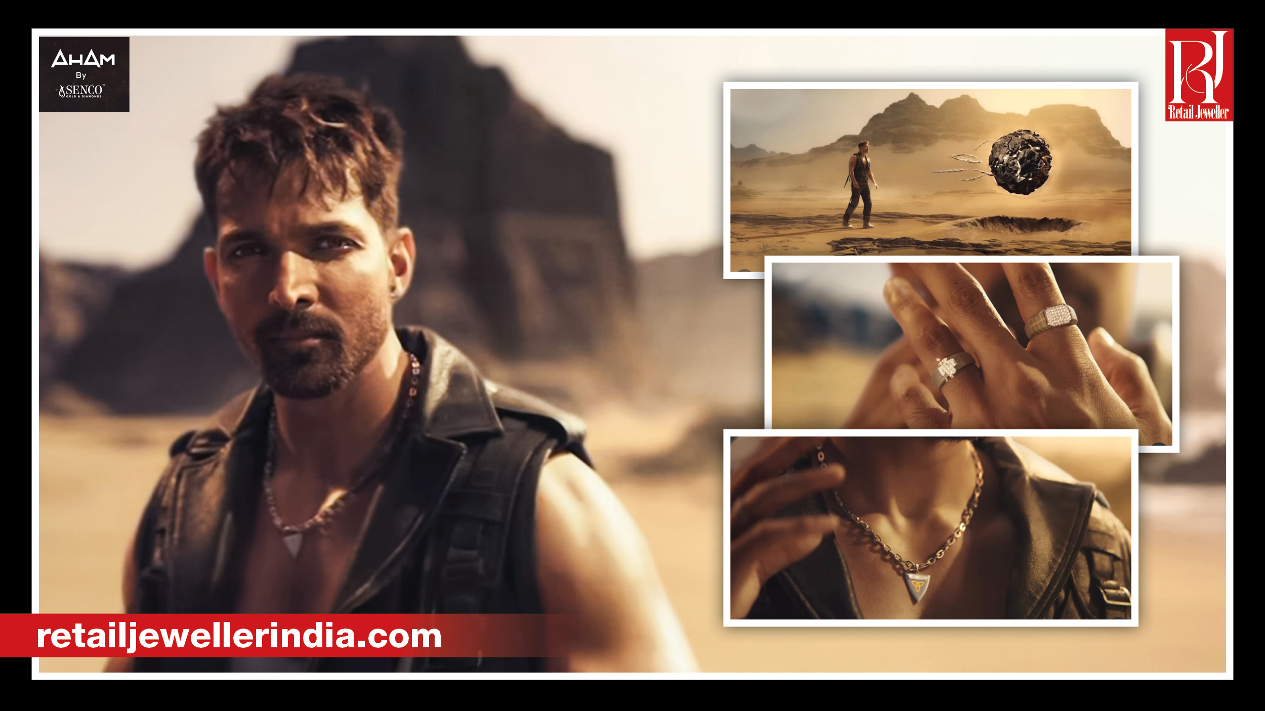 Senco launches Aham Ti22 titanium, gold and natural diamond men’s jewellery collection with actor Harshvardhan Rane.