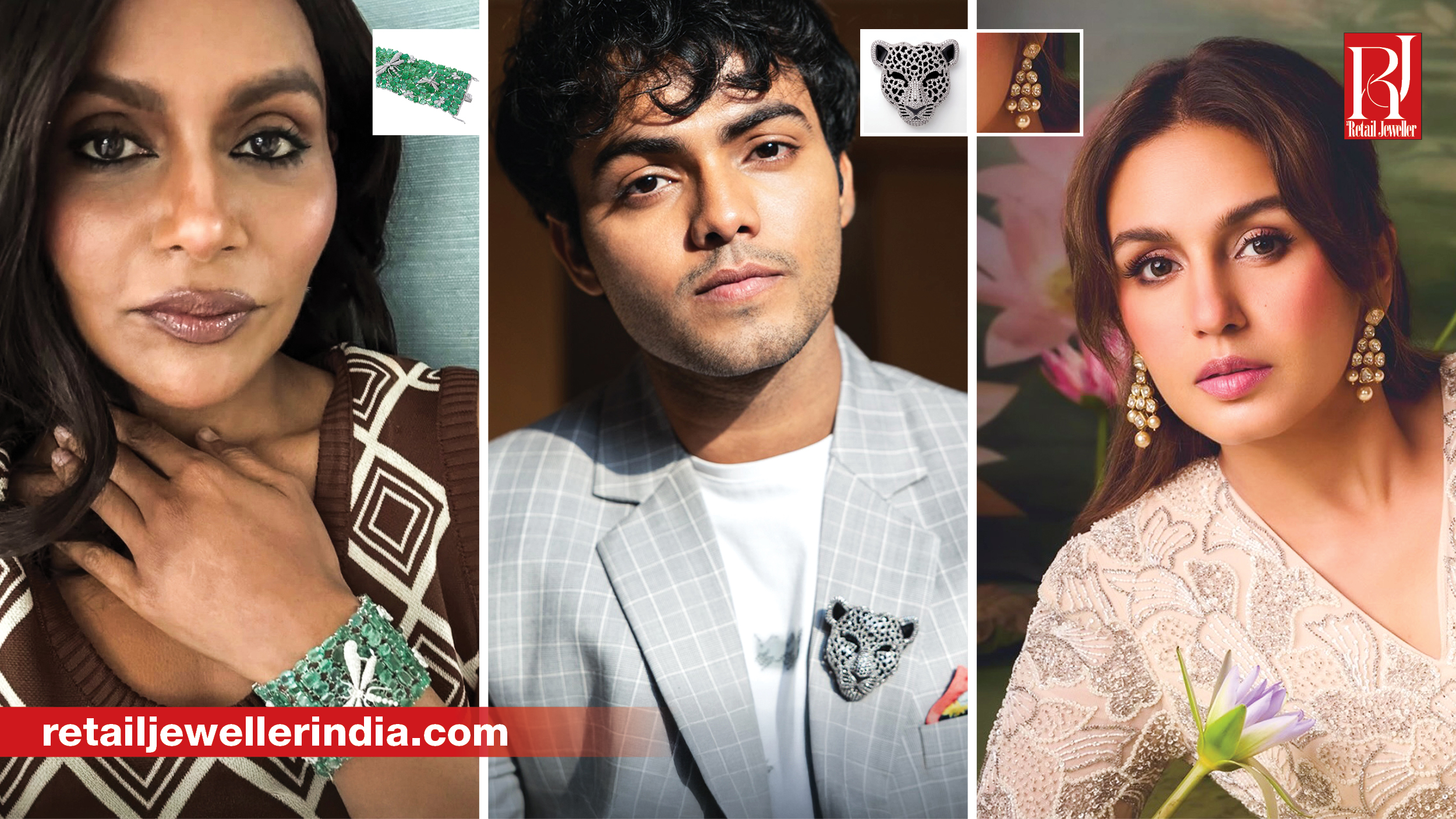 Celebrity jewellery choices featuring Huma Qureshi, Nayanthara and Sara Ali Khan in Indian jewellery brands.