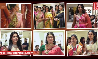Models showcase Jewel One bridal jewellery during an in-store runway event at its Coimbatore flagship showroom.