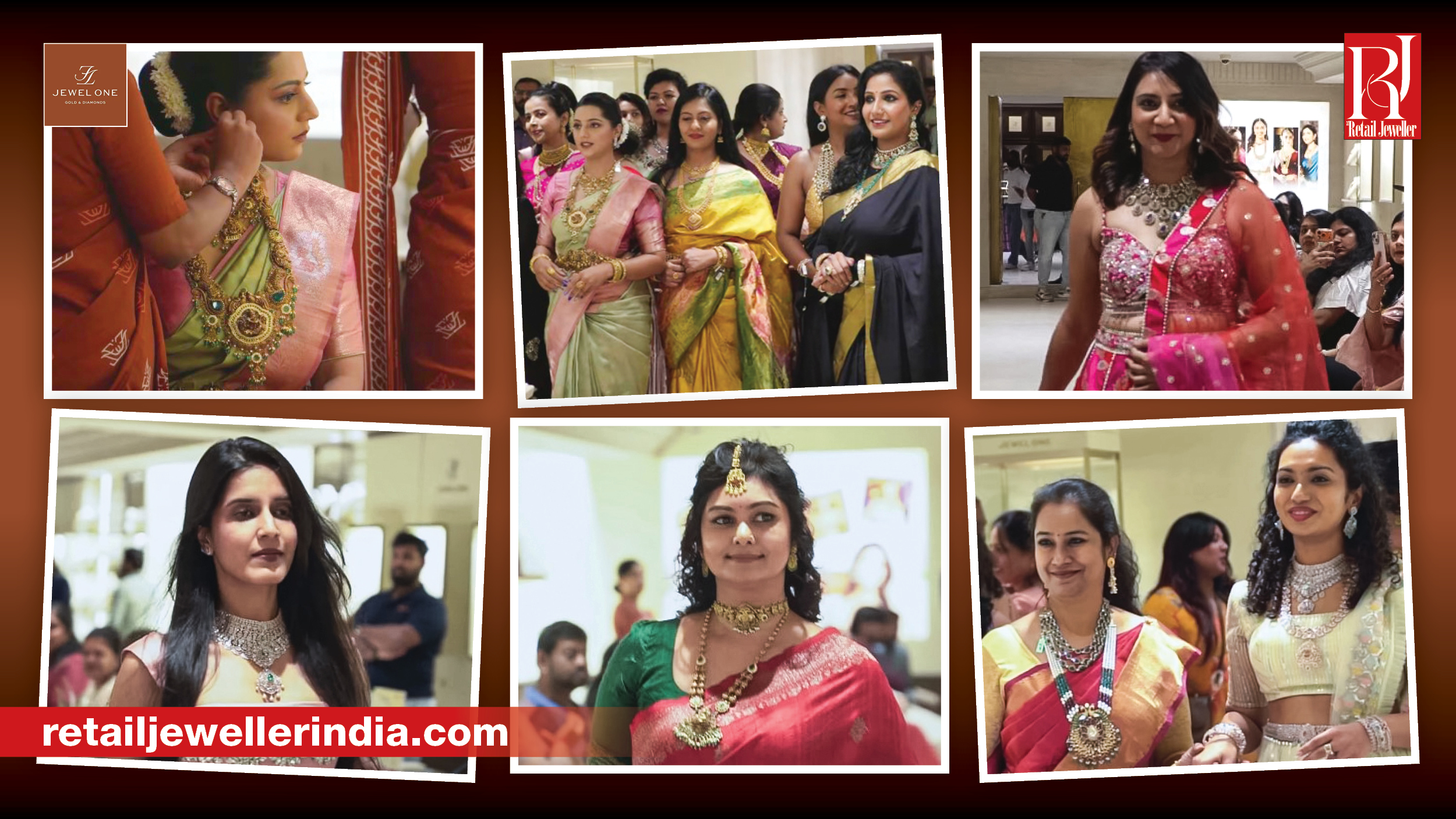 Models showcase Jewel One bridal jewellery during an in-store runway event at its Coimbatore flagship showroom.