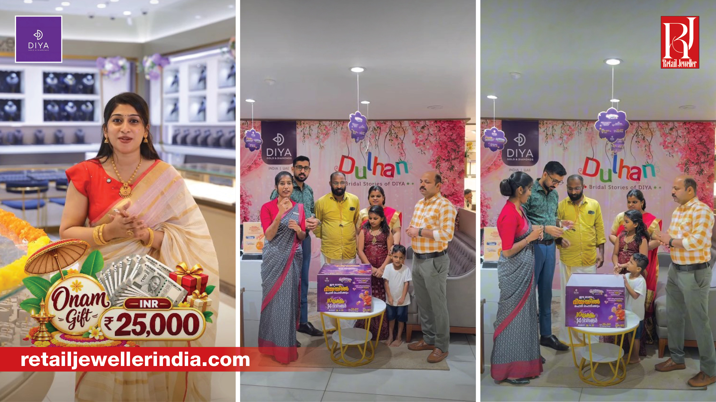 Diya Gold & Diamonds celebrates Onam across India and UAE with lucky draws, cash rewards and social media engagement