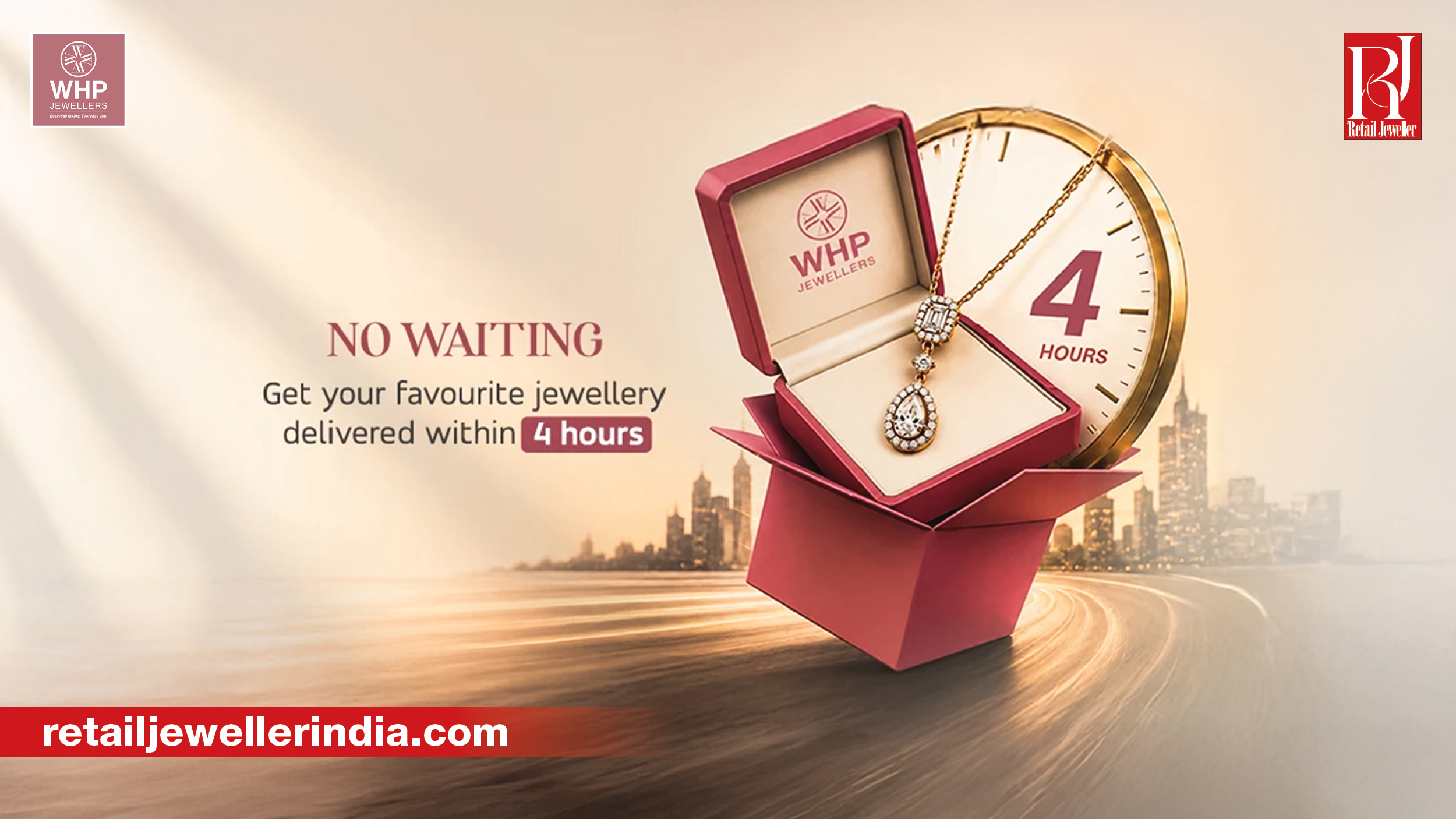 WHP Jewellers launches WHP Now, a four-hour jewellery delivery service for daily-wear and gifting-led purchases in Mumbai.