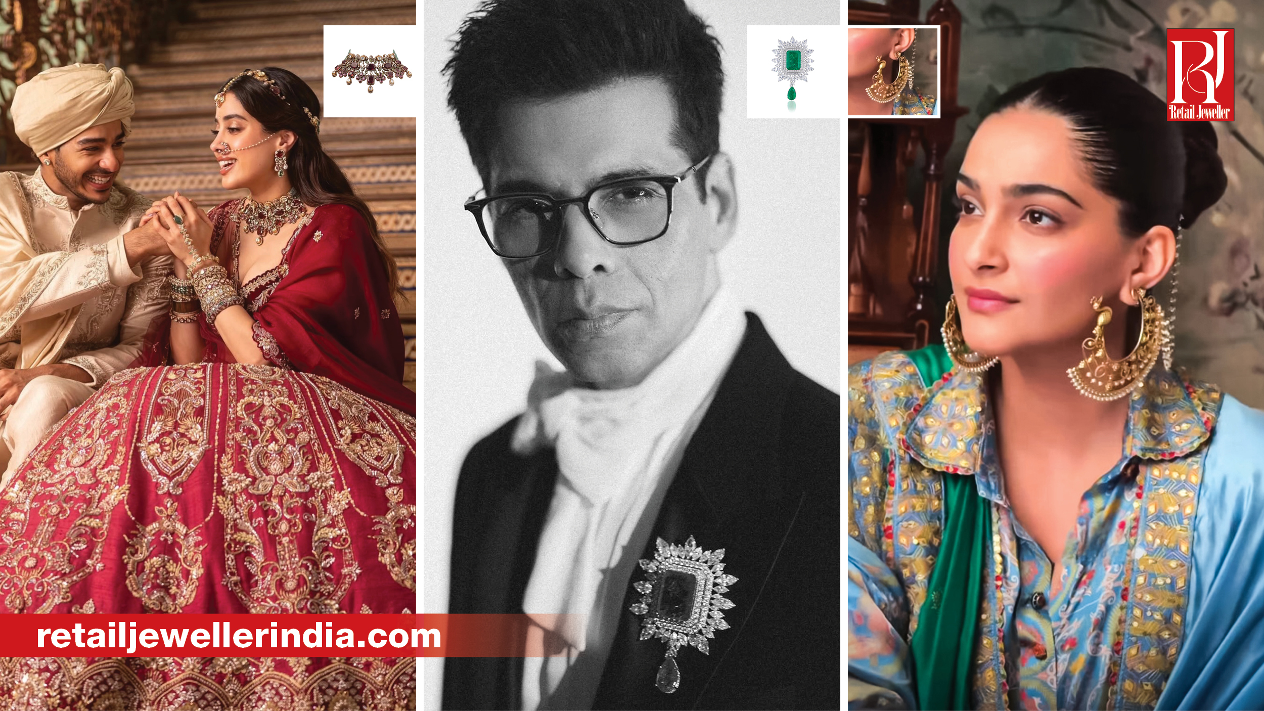 Sonam Kapoor, Janhvi Kapoor and other celebrities showcase jewellery from leading Indian brands.