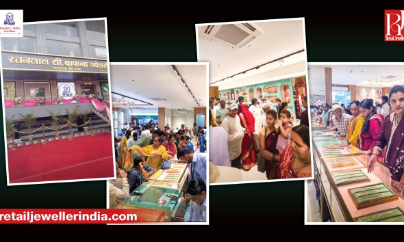 Ratanlal C. Bafna Jewellers’ 3,600 sq. ft. showroom in Khandwa, Madhya Pradesh.