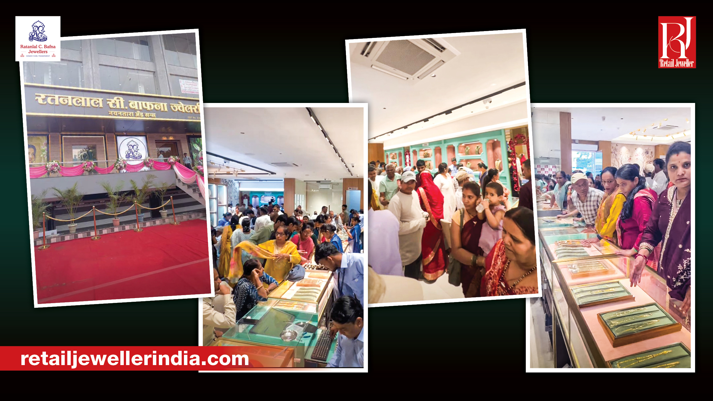 Ratanlal C. Bafna Jewellers’ 3,600 sq. ft. showroom in Khandwa, Madhya Pradesh.