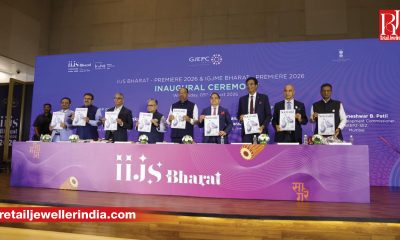 IIJS Bharat Premiere 2026 inauguration at Jio World Convention Centre as industry leaders discuss export growth and trade reforms.