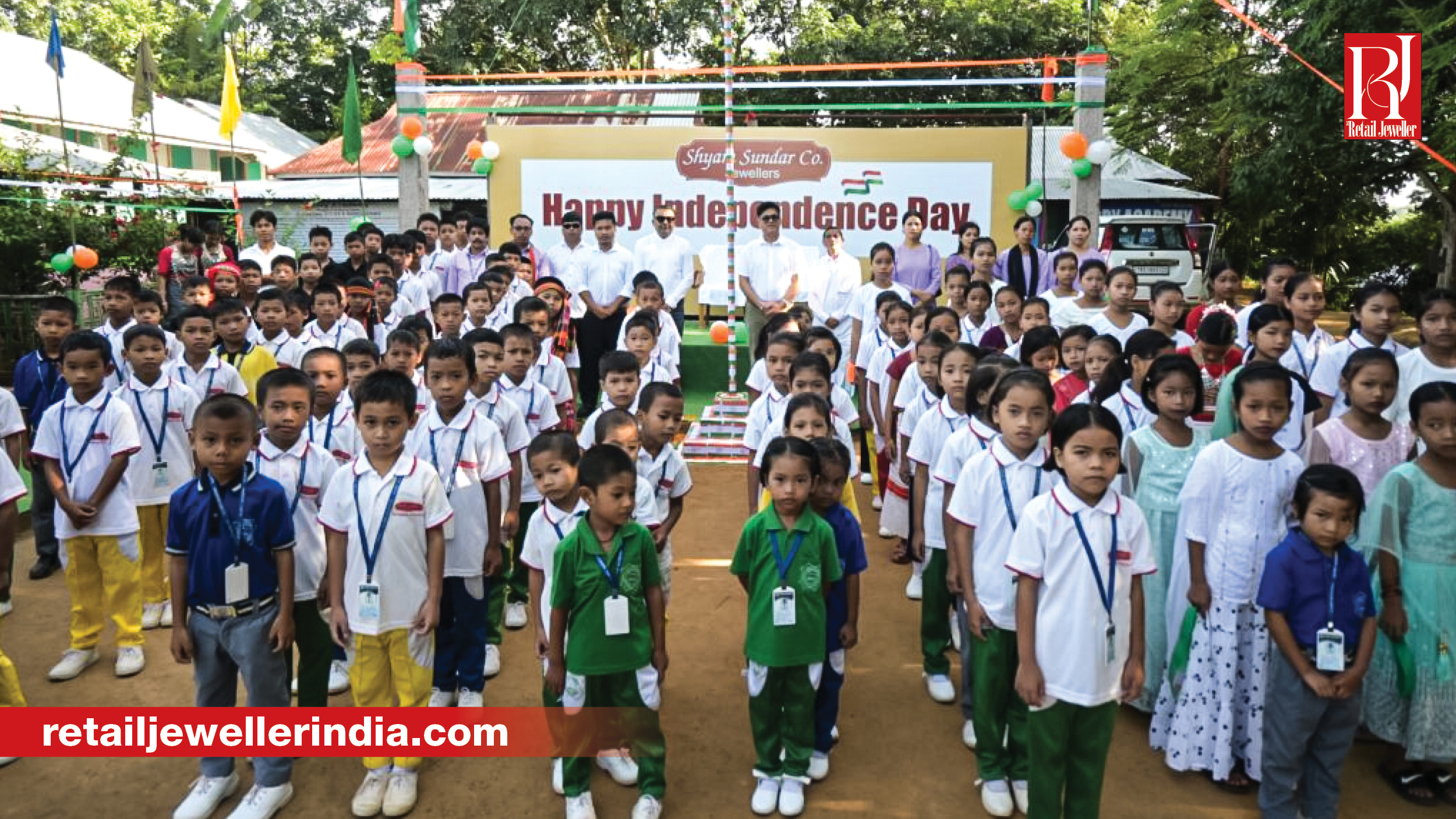 Shyam Sundar Co. Jewellers celebrated the 80th anniversary of the country’s Independence Day at Swarnagram, its initiative dedicated to showcase Warengbari, in Gomati district of Tripura, as a model village project