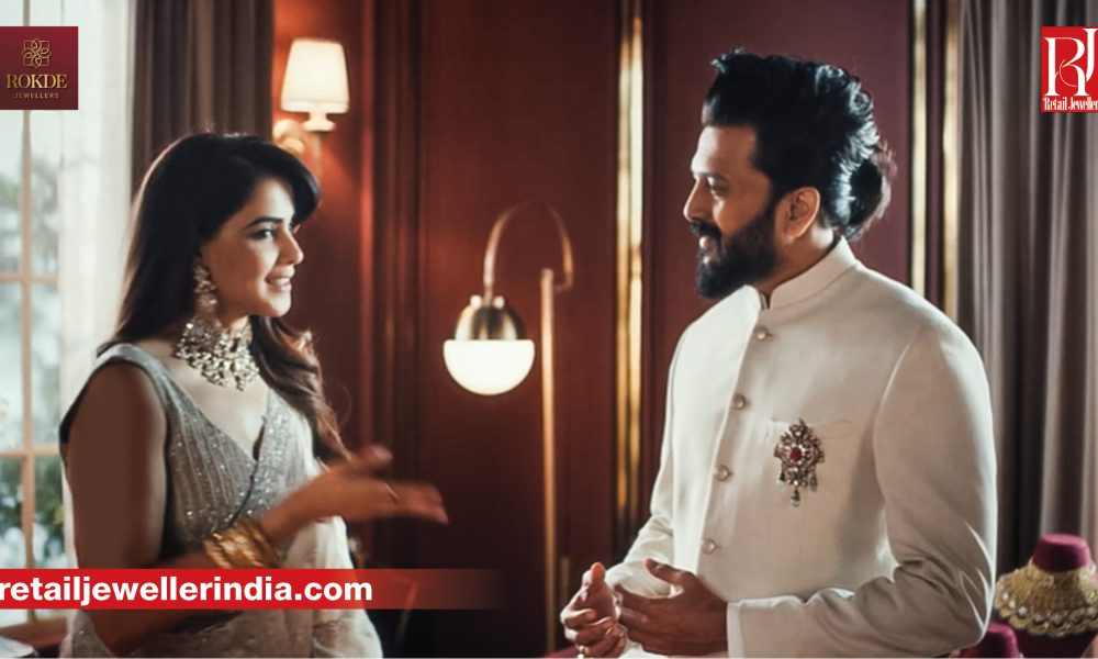 Riteish and Genelia Deshmukh feature in Rokde Jewellers' new brand campaign supporting its national growth plans.