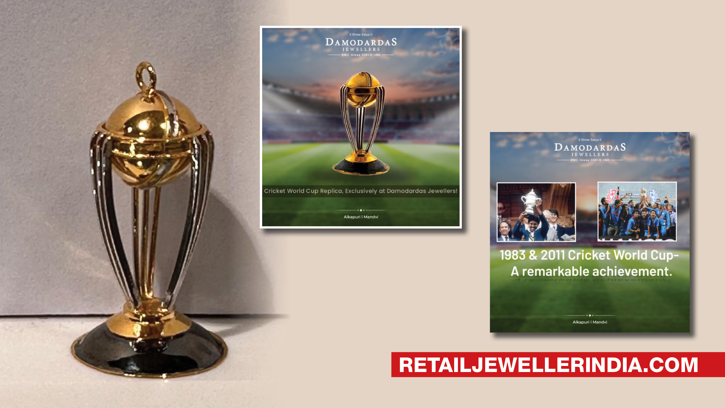Ahmedabad Jeweller Crafts Mini ICC World Cup Trophy in Gold, Hopes
