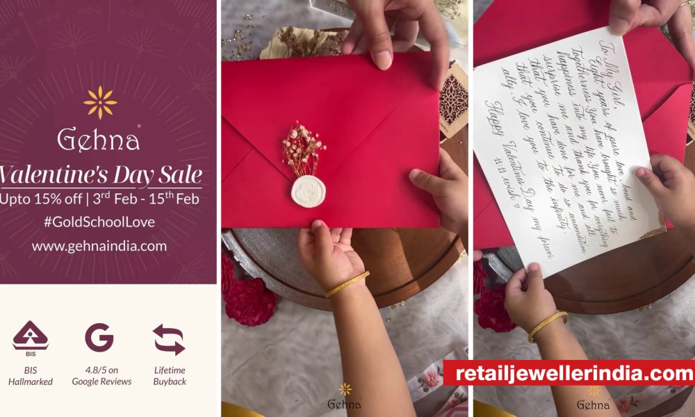 #GoldSchoolLove: Gehna personalizes jewellery gifting with hand-written notes in the month of love 