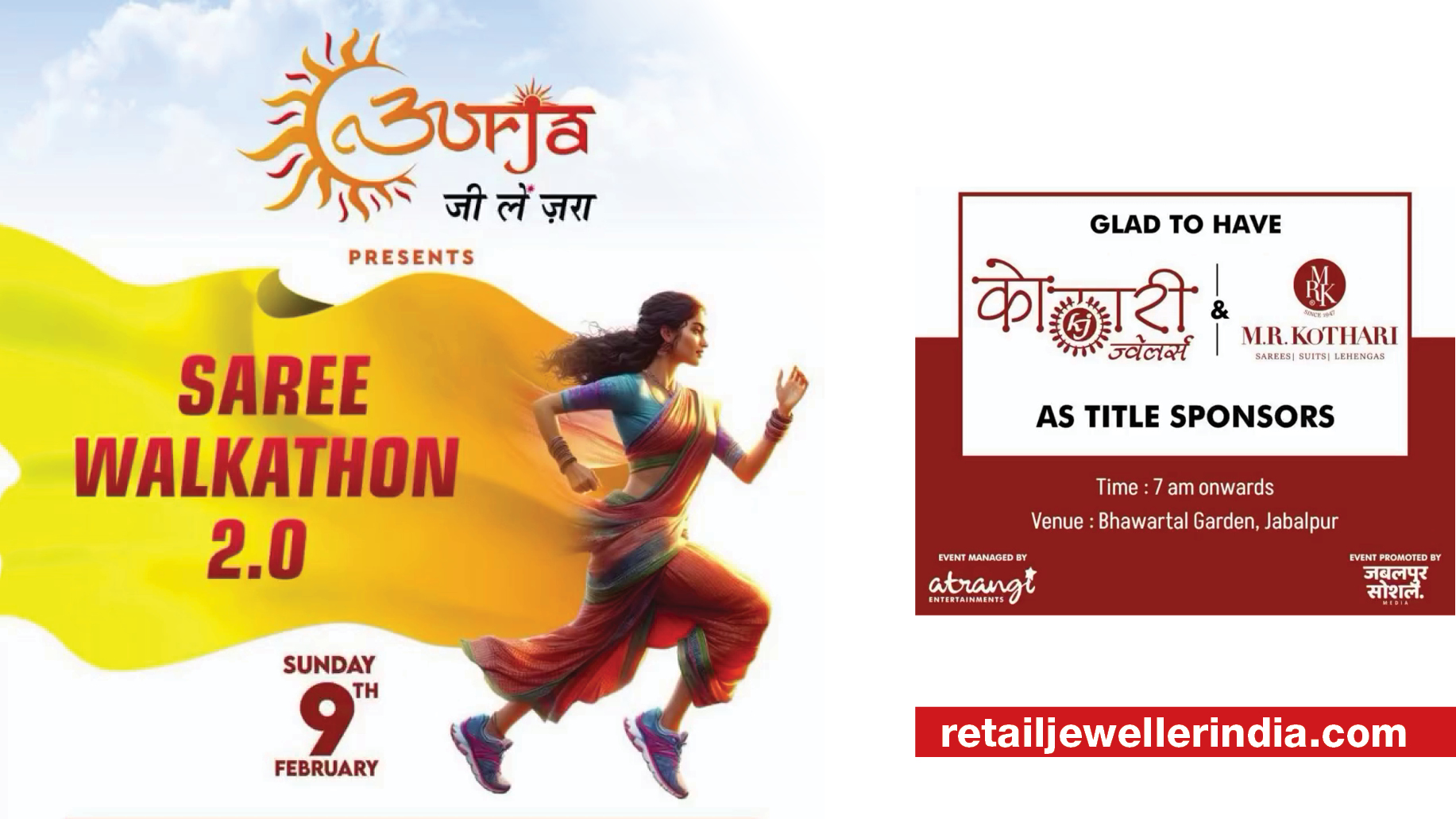 Kothari Jewellers promotes culture and tradition through its association with Saree Walkathon 2.0