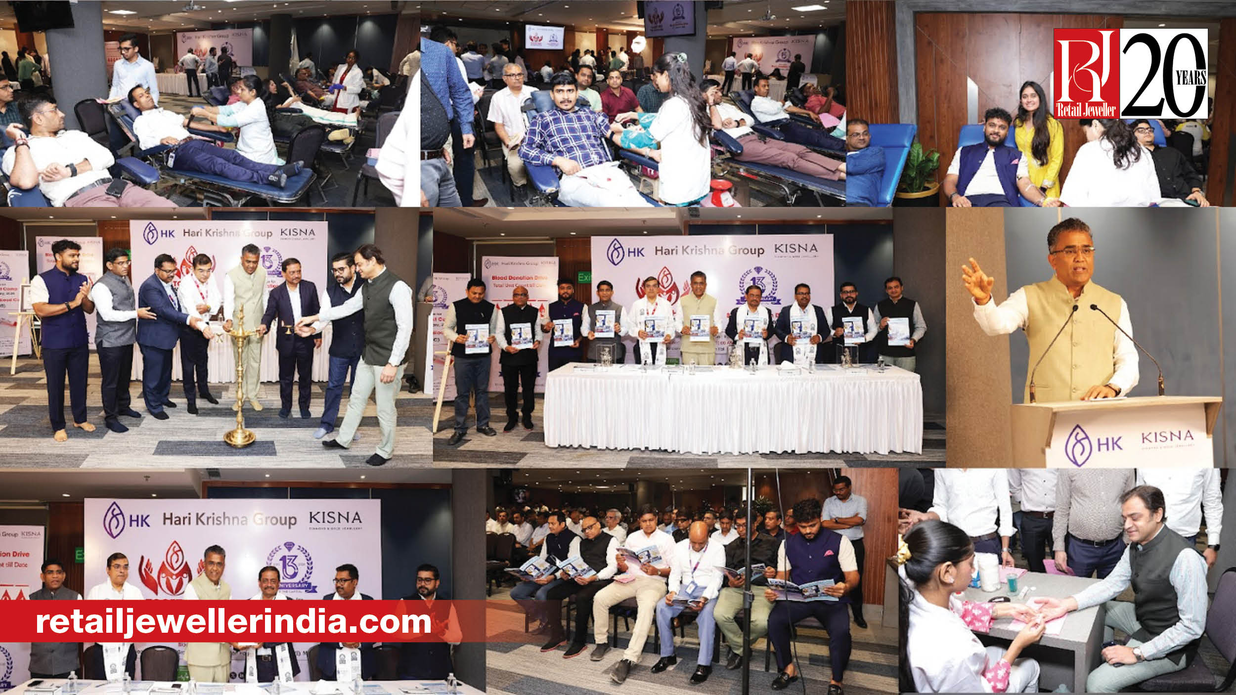 Diamond manufacturing company Hari Krishna (HK) Exports Pvt. Ltd. celebrated its 13th anniversary