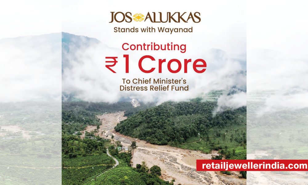 Jos Alukkas commits ₹1 Crore for Wayanad Landslide Relief Efforts