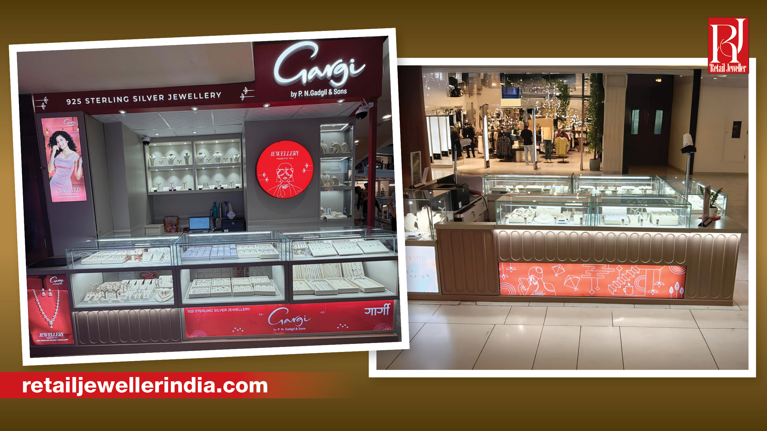 Gargi by PNGS launches new silver jewellery kiosks at Lakeshore Mall in Hyderabad and Pacific Mall in New Delhi.