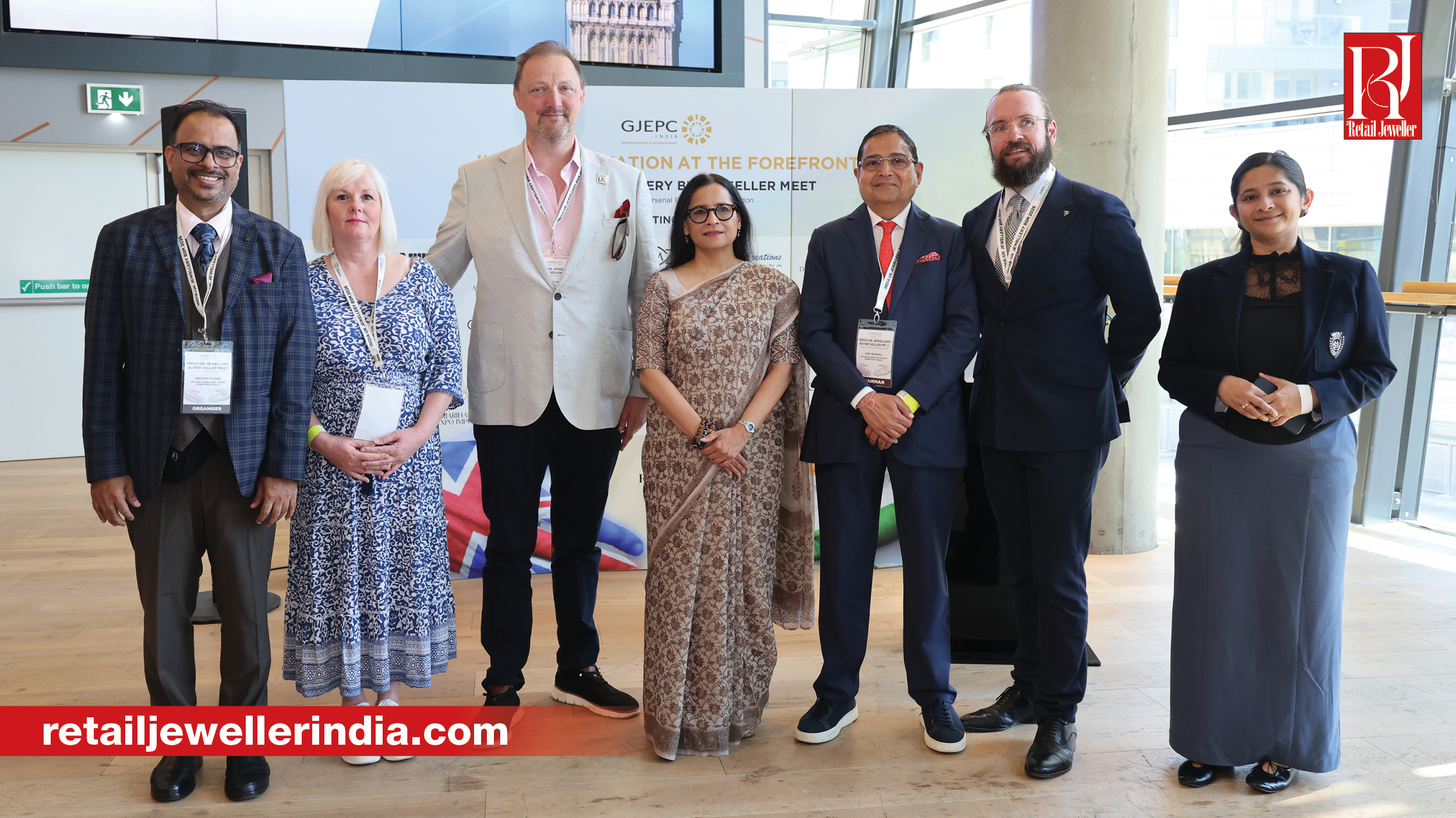 GJEPC leaders and industry representatives at the India-UK Buyer-Seller Meet ahead of the India-UK FTA implementation.