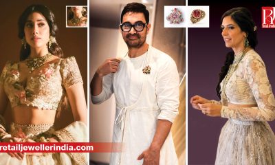 Aamir Khan, Gauri Spratt, Janhvi Kapoor, Bhumi Pednekar, Khushi Kapoor and Anjali Dinesh Anand wearing jewellery from Indian brands.